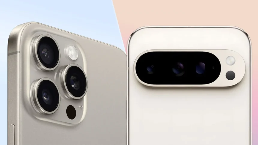 iPhone 16 Pro ir Google Pixel Pro